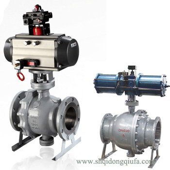 Q647H氣動硬密封固定球閥