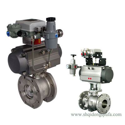 氣動調節型法蘭球閥